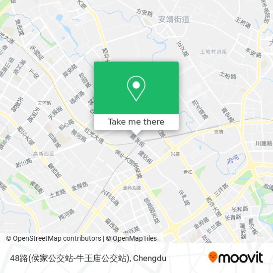 48路(侯家公交站-牛王庙公交站) map
