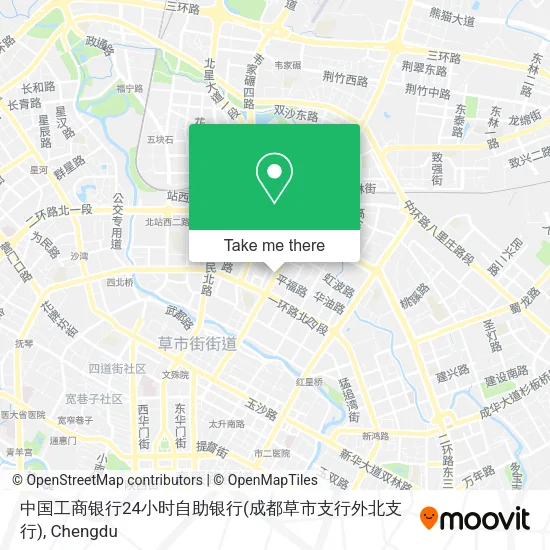 中国工商银行24小时自助银行(成都草市支行外北支行) map