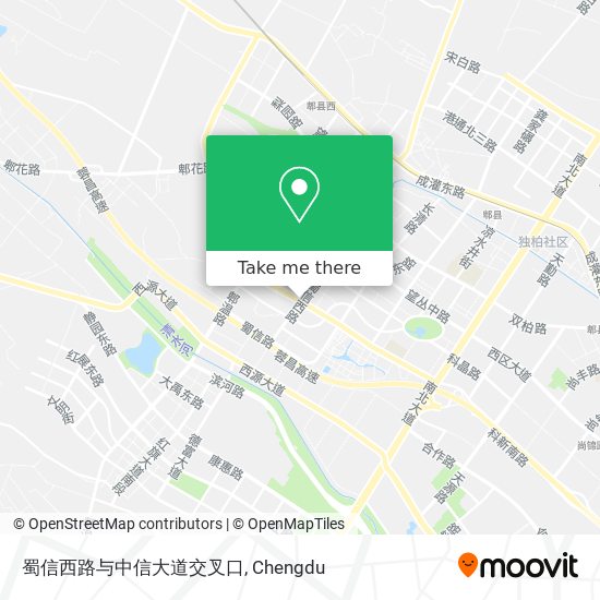 蜀信西路与中信大道交叉口 map