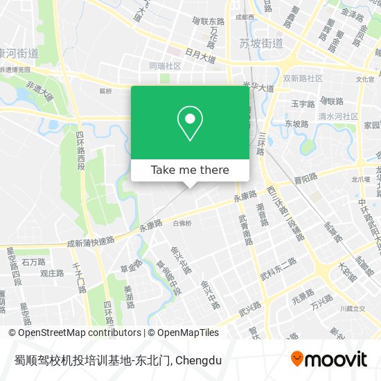 蜀顺驾校机投培训基地-东北门 map