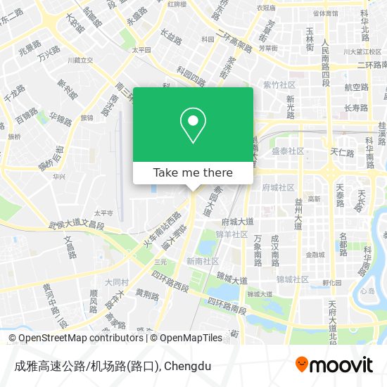 成雅高速公路/机场路(路口) map
