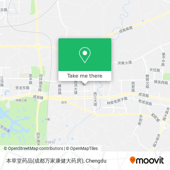 本草堂药品(成都万家康健大药房) map
