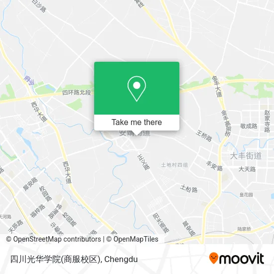 四川光华学院(商服校区) map