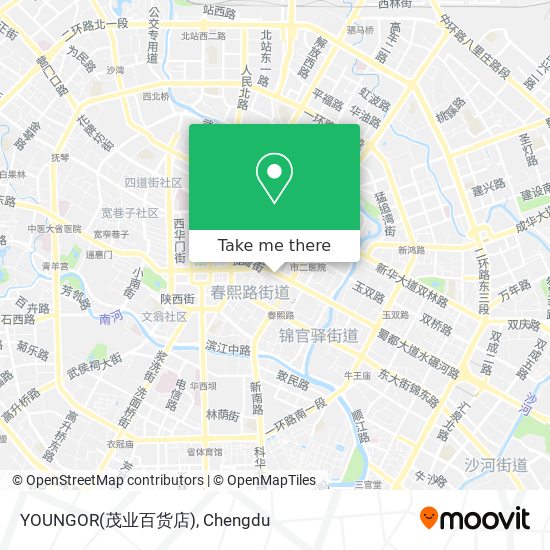 YOUNGOR(茂业百货店) map