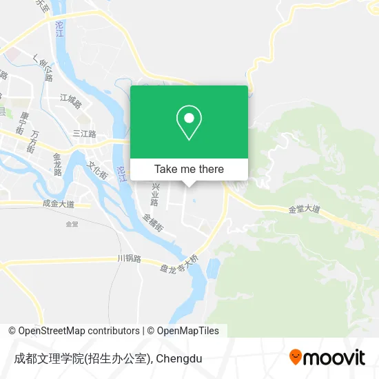 成都文理学院(招生办公室) map