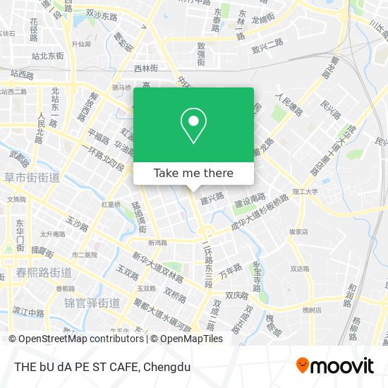 THE bU dA PE ST CAFE map