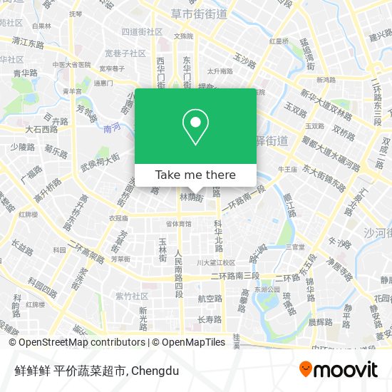 鲜鲜鲜  平价蔬菜超市 map