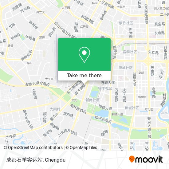 成都石羊客运站 map