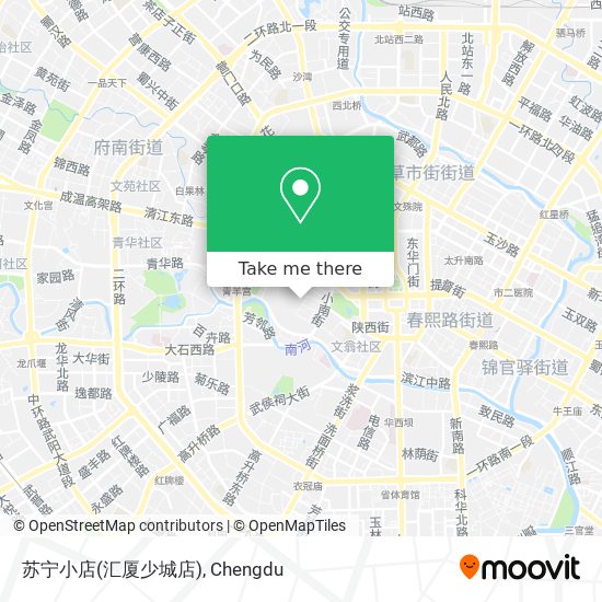 苏宁小店(汇厦少城店) map