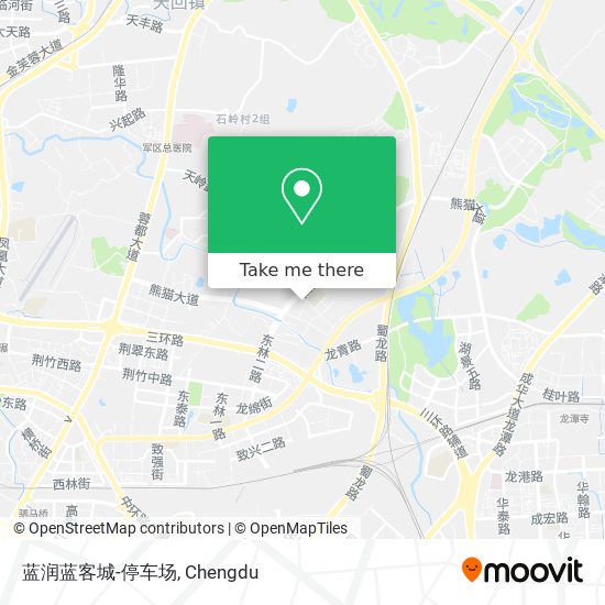 蓝润蓝客城-停车场 map