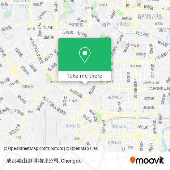 成都泰山彪骐物业公司 map