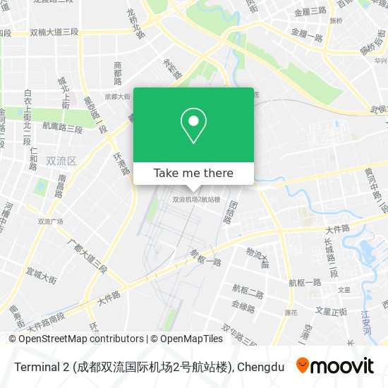 Terminal 2 (成都双流国际机场2号航站楼) map