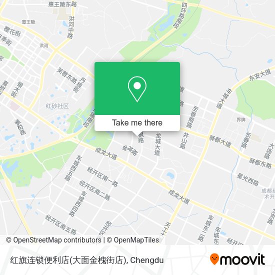 红旗连锁便利店(大面金槐街店) map