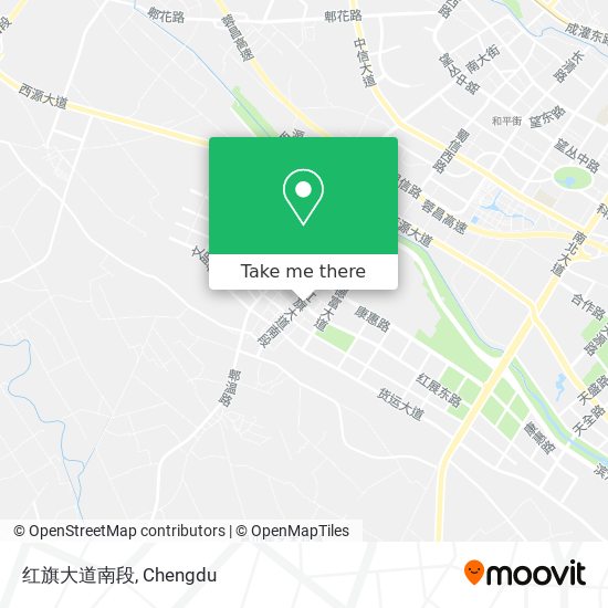 红旗大道南段 map