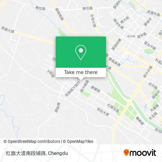 红旗大道南段辅路 map