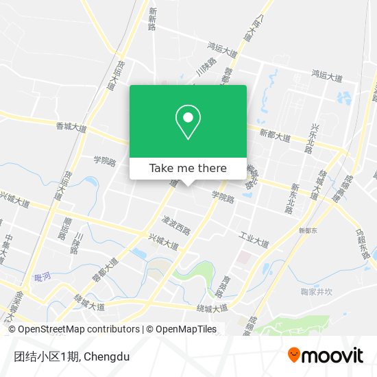 团结小区1期 map