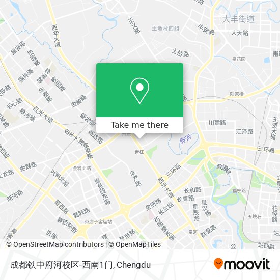 成都铁中府河校区-西南1门 map