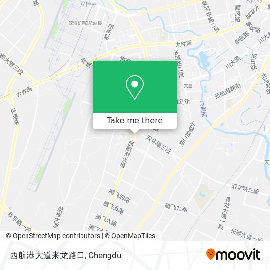西航港大道来龙路口 map