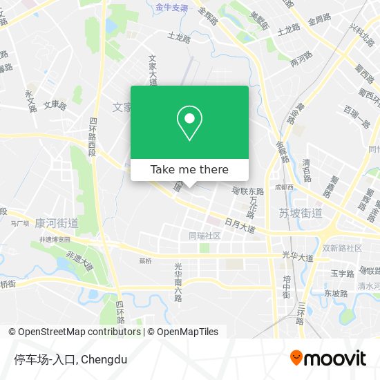 停车场-入口 map
