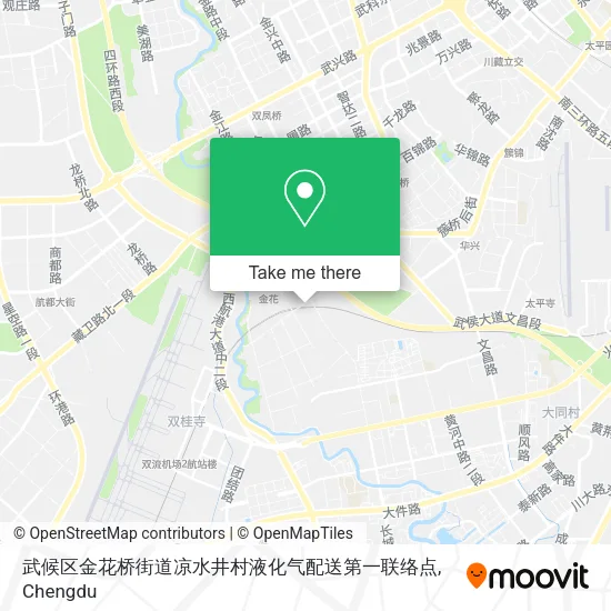 武候区金花桥街道凉水井村液化气配送第一联络点 map