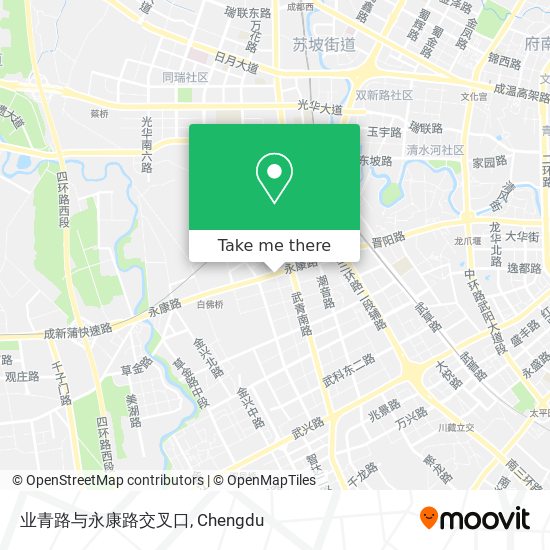 业青路与永康路交叉口 map