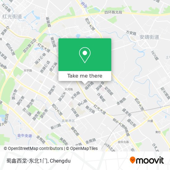 蜀鑫西棠-东北1门 map