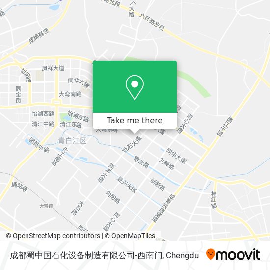 成都蜀中国石化设备制造有限公司-西南门 map