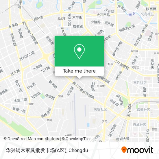华兴钢木家具批发市场(A区) map