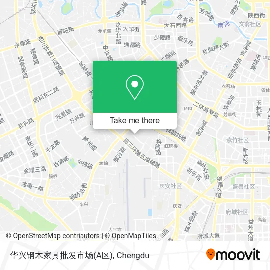 华兴钢木家具批发市场(A区) map
