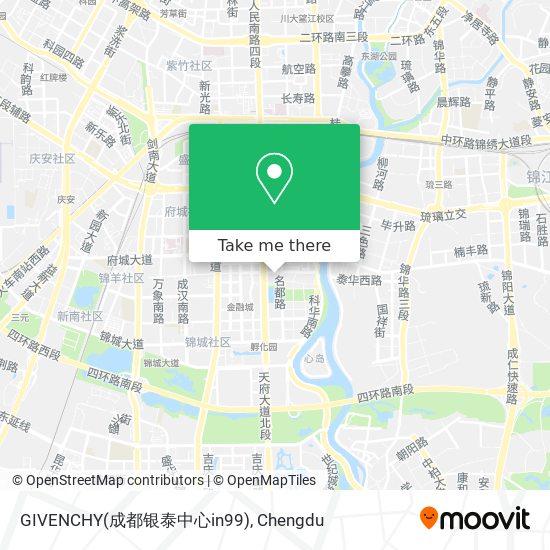 GIVENCHY(成都银泰中心in99) map