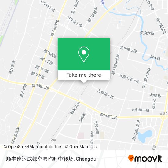 顺丰速运成都空港临时中转场 map