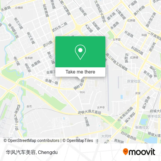 华风汽车美容 map