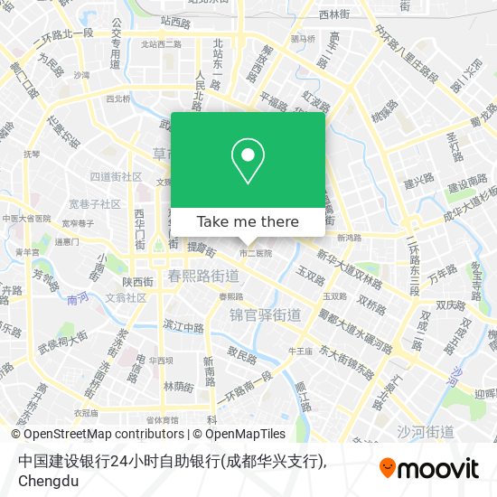 中国建设银行24小时自助银行(成都华兴支行) map