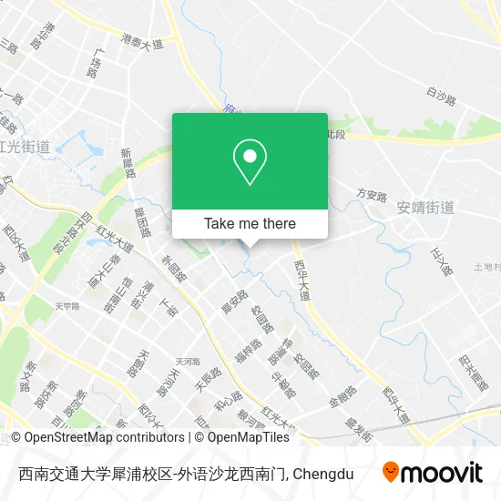 西南交通大学犀浦校区-外语沙龙西南门 map