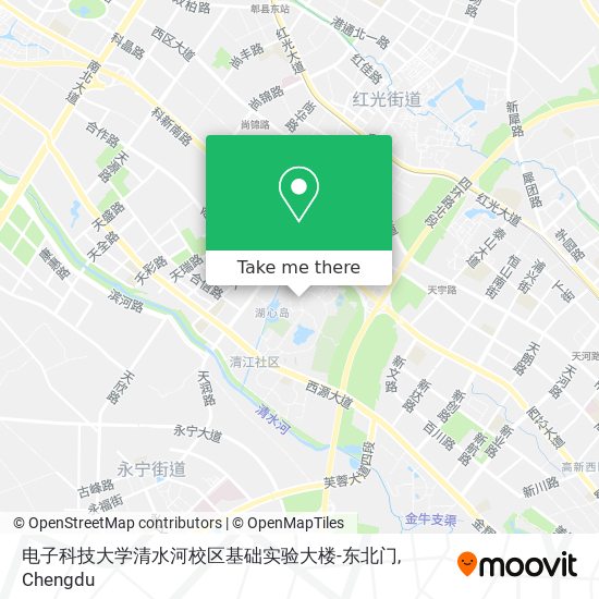 电子科技大学清水河校区基础实验大楼-东北门 map
