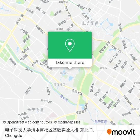 电子科技大学清水河校区基础实验大楼-东北门 map