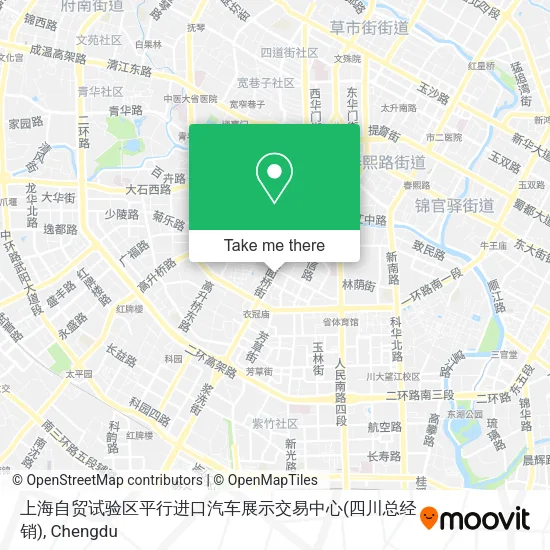 上海自贸试验区平行进口汽车展示交易中心(四川总经销) map