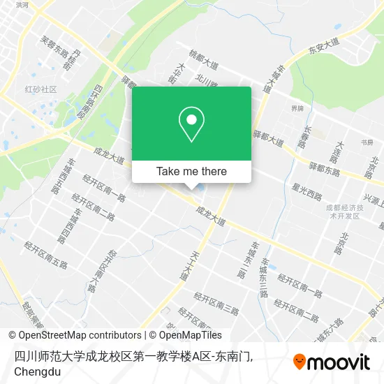 四川师范大学成龙校区第一教学楼A区-东南门 map