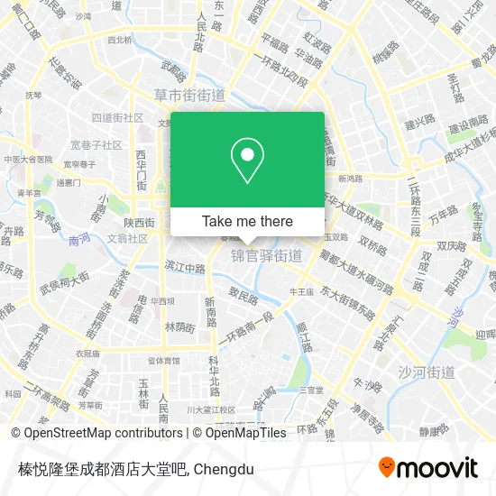 榛悦隆堡成都酒店大堂吧 map