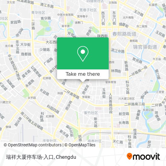 瑞祥大厦停车场-入口 map
