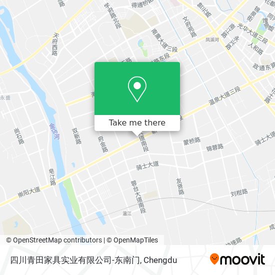 四川青田家具实业有限公司-东南门 map