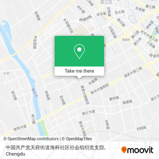 中国共产党天府街道海科社区社会组织党支部 map
