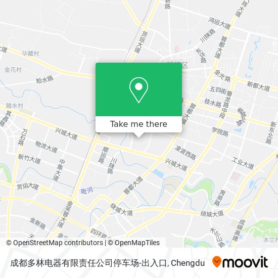 成都多林电器有限责任公司停车场-出入口 map
