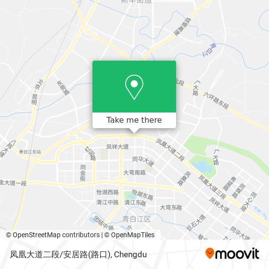 凤凰大道二段/安居路(路口) map