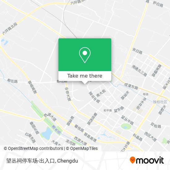 望丛祠停车场-出入口 map
