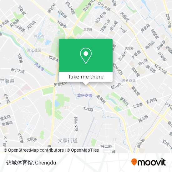 锦城体育馆 map