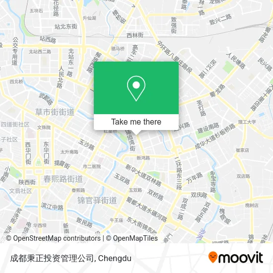 成都秉正投资管理公司 map