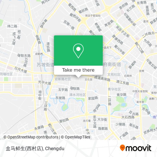 盒马鲜生(西村店) map