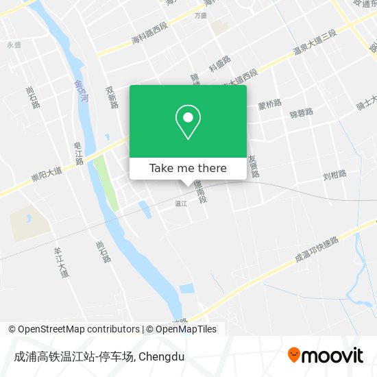 成浦高铁温江站-停车场 map