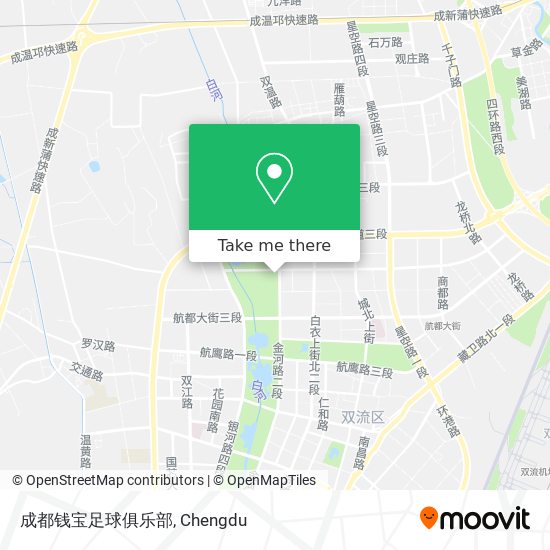 成都钱宝足球俱乐部 map
